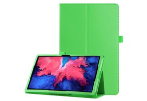 Lunso - Stand flip sleepcover hoes - Lenovo Tab P11 / P11 Plus - Groen