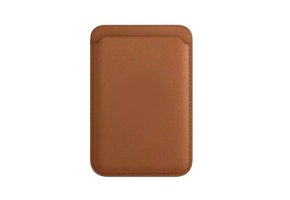 Lunso - iPhone 12/13/14 Serie - Magsafe cardholder / pasjeshouder - Bruin