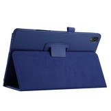 Stand flip sleepcover hoes Donkerblauw voor de Lenovo Tab P11 / P11 Plus