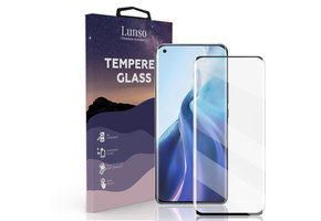 Lunso - Xiaomi Mi 11 - Gehard Beschermglas - Full Cover Screenprotector - Black Edge