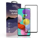 Samsung Galaxy A51 beschermglas met Zwarte Rand (Screenprotector)