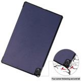 3-Vouw sleepcover hoes Donkerblauw voor de Lenovo Tab P11 Pro