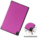 3-Vouw sleepcover hoes Paars voor de Lenovo Tab P11 Pro