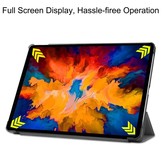 3-Vouw sleepcover hoes Grijs voor de Lenovo Tab P11 Pro