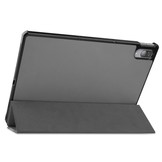 3-Vouw sleepcover hoes Grijs voor de Lenovo Tab P11 Pro