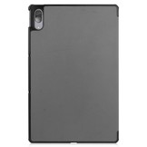 3-Vouw sleepcover hoes Grijs voor de Lenovo Tab P11 Pro