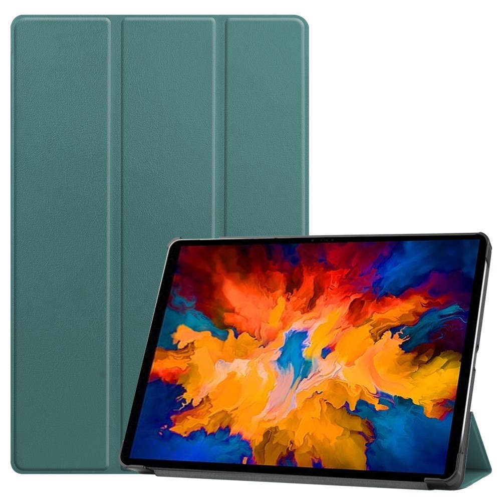 3-Vouw sleepcover hoes Groen voor de Lenovo Tab P11 Pro