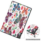 3-Vouw sleepcover hoes Vlinders voor de Lenovo Tab P11 Pro