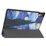 3-Vouw sleepcover hoes Van Gogh Schilderij voor de Lenovo Tab P11 Pro