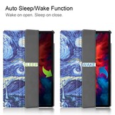 3-Vouw sleepcover hoes Van Gogh Schilderij voor de Lenovo Tab P11 Pro