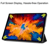 3-Vouw sleepcover hoes Don't Touch voor de Lenovo Tab P11 Pro