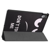 3-Vouw sleepcover hoes Don't Touch voor de Lenovo Tab P11 Pro