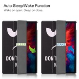 3-Vouw sleepcover hoes Don't Touch voor de Lenovo Tab P11 Pro