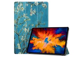 3-Vouw sleepcover hoes - Lenovo Tab P11 Pro - Van Gogh Amandelboom