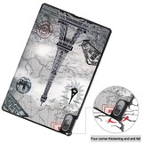 3-Vouw sleepcover hoes Eiffeltoren voor de Lenovo Tab P11 Pro