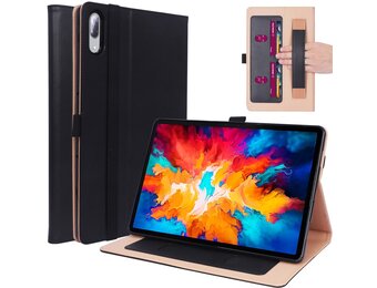 Luxe stand flip sleepcover hoes - Lenovo Tab P11 Pro - Zwart