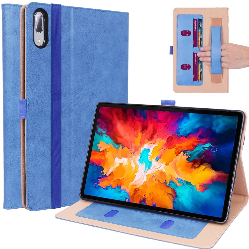 Luxe stand flip sleepcover hoes Blauw voor de Lenovo Tab P11 Pro