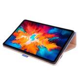 Luxe stand flip sleepcover hoes Blauw voor de Lenovo Tab P11 Pro