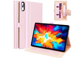 Luxe stand flip sleepcover hoes - Lenovo Tab P11 Pro - Roze Goud