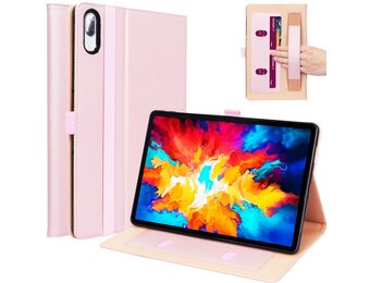 Luxe stand flip sleepcover hoes - Lenovo Tab P11 Pro - Roze Goud