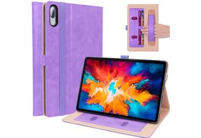 Luxe stand flip sleepcover hoes - Lenovo Tab P11 Pro - Paars