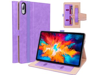 Luxe stand flip sleepcover hoes - Lenovo Tab P11 Pro - Paars