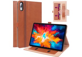 Luxe stand flip sleepcover hoes - Lenovo Tab P11 Pro - Bruin