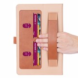 Luxe stand flip sleepcover hoes Bruin voor de Lenovo Tab P11 Pro