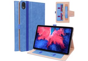 Luxe stand flip sleepcover hoes - Lenovo Tab P11 / P11 Plus - Blauw