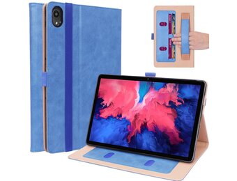 Luxe stand flip sleepcover hoes - Lenovo Tab P11 / P11 Plus - Blauw