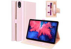 Luxe stand flip sleepcover hoes - Lenovo Tab P11 / P11 Plus - Rose Goud