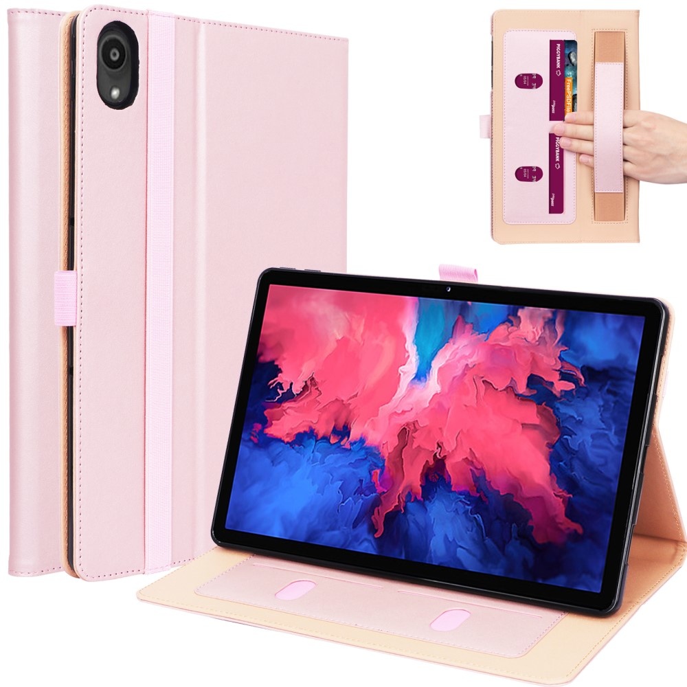 Luxe stand flip sleepcover hoes Roze Goud voor de Lenovo Tab P11 / P11 Plus