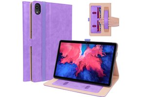 Luxe stand flip sleepcover hoes - Lenovo Tab P11 / P11 Plus - Paars