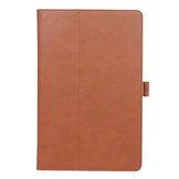Luxe stand flip sleepcover hoes Bruin voor de Lenovo Tab P11 / P11 Plus
