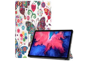 3-Vouw sleepcover hoes - Lenovo Tab P11 / P11 Plus - Vlinders