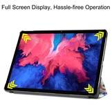 3-Vouw sleepcover hoes Vlinders voor de Lenovo Tab P11 / P11 Plus