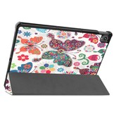 3-Vouw sleepcover hoes Vlinders voor de Lenovo Tab P11 / P11 Plus