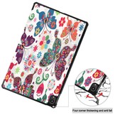 3-Vouw sleepcover hoes Vlinders voor de Lenovo Tab P11 / P11 Plus