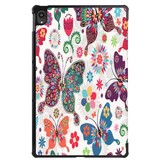 3-Vouw sleepcover hoes Vlinders voor de Lenovo Tab P11 / P11 Plus