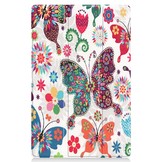 3-Vouw sleepcover hoes Vlinders voor de Lenovo Tab P11 / P11 Plus