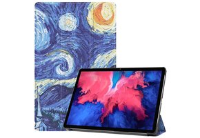 3-Vouw sleepcover hoes - Lenovo Tab P11 / P11 Plus - Van Gogh Schilderij