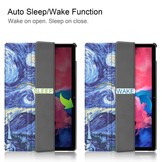 3-Vouw sleepcover hoes Van Gogh Schilderij voor de Lenovo Tab P11 / P11 Plus