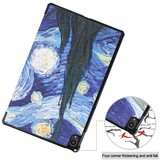 3-Vouw sleepcover hoes Van Gogh Schilderij voor de Lenovo Tab P11 / P11 Plus