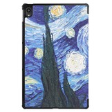 3-Vouw sleepcover hoes Van Gogh Schilderij voor de Lenovo Tab P11 / P11 Plus