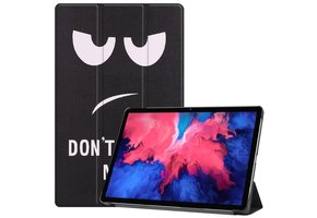 3-Vouw sleepcover hoes - Lenovo Tab P11 / P11 Plus - Don't Touch
