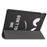 3-Vouw sleepcover hoes Don't Touch voor de Lenovo Tab P11 / P11 Plus