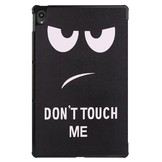 3-Vouw sleepcover hoes Don't Touch voor de Lenovo Tab P11 / P11 Plus