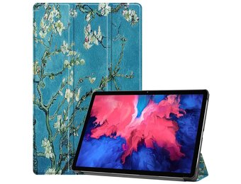 3-Vouw sleepcover hoes - Lenovo Tab P11 / P11 Plus - Van Gogh Amandelboom