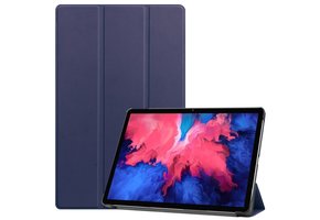 3-Vouw sleepcover hoes - Lenovo Tab P11 / P11 Plus - Donkerblauw