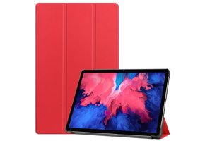 3-Vouw sleepcover hoes - Lenovo Tab P11 / P11 Plus - Rood